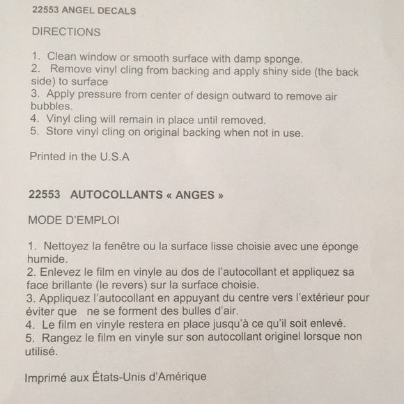 Angel Vinyl Decals - Reusable - Made in USA - Picture 10 of 10